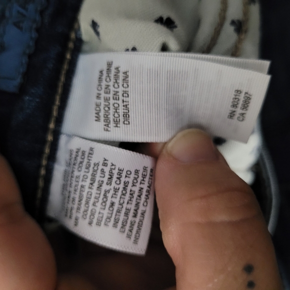 LUCKY BRAND | Re-Made Ava Skinny chewed raw hem denim jeans - Picture 9 of 10